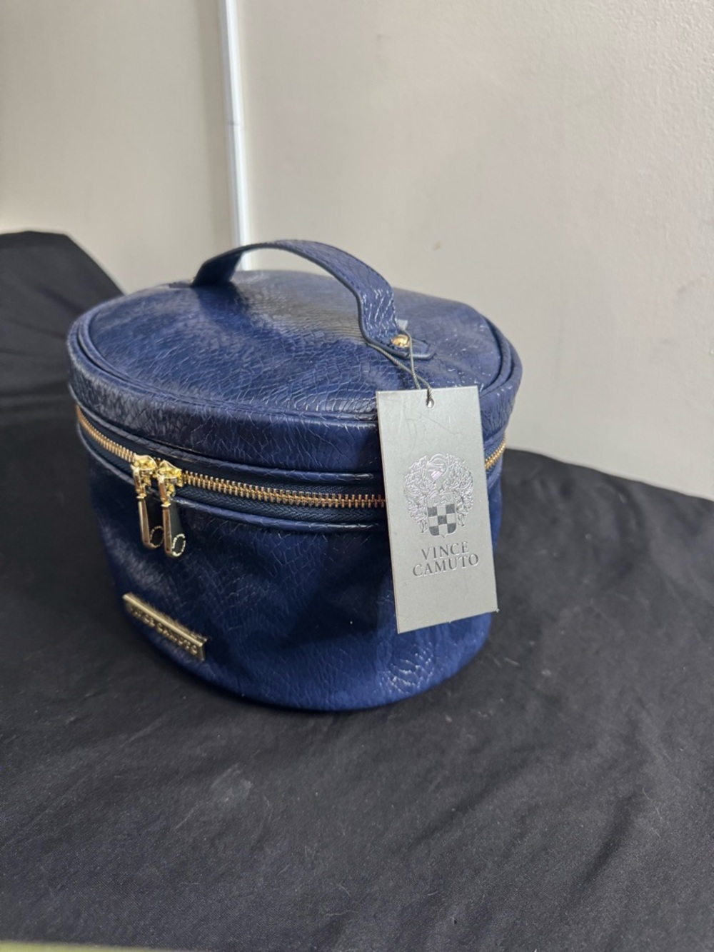 Vince Camuto Faux Snakeskin makeup bag - Picture 2 of 5